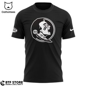 Florida State Seminoles Football Black Nike Logo Design 3D T-Shirt