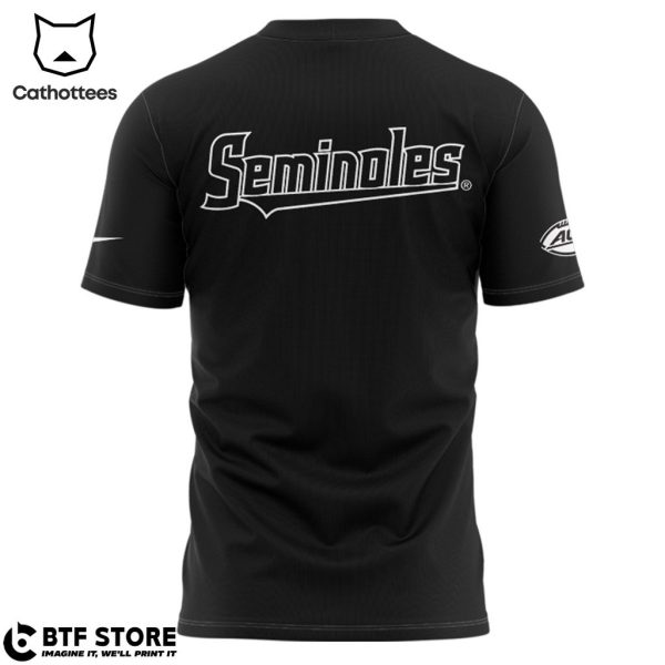 Florida State Seminoles Football Black Nike Logo Design 3D T-Shirt