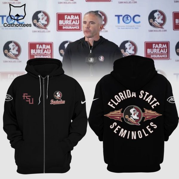 Florida State Seminoles Nike Logo Black Design 3D Hoodie