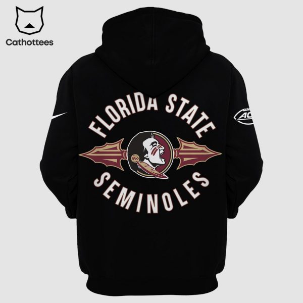 Florida State Seminoles Nike Logo Black Design 3D Hoodie