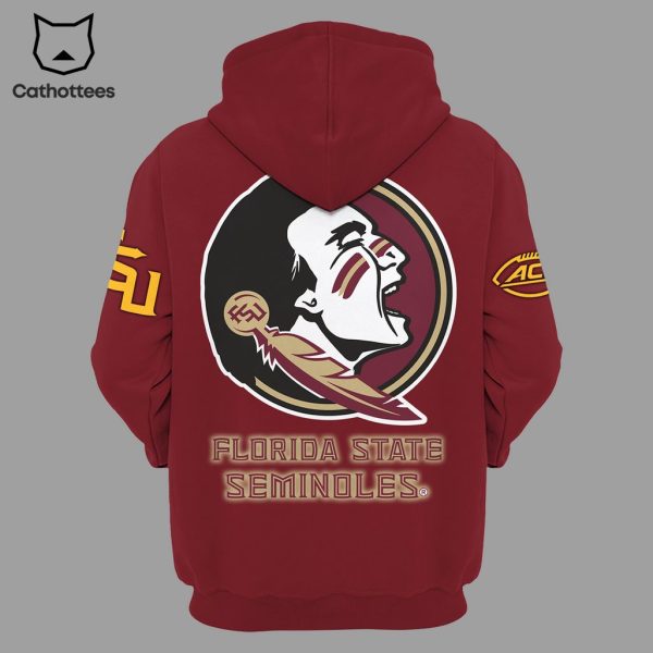 Florida State Seminoles Nike Logo Full Red Design 3D Hoodie