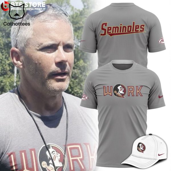 Florida State Seminoles Nike Logo Gray Design 3D T-Shirt