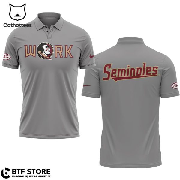 Florida State Seminoles Nike Logo Gray Design 3D T-Shirt