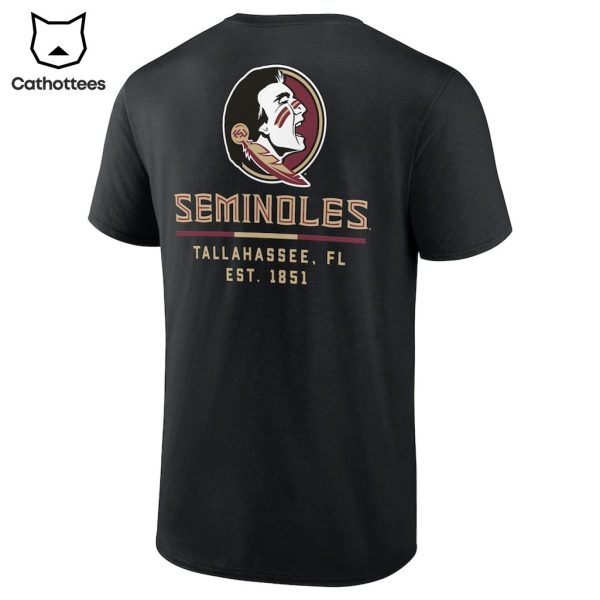 Florida State Seminoles Tallahassee FL EST 1851 Black Design 3D T-Shirt