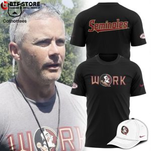 Florida State Seminoles Work Black Nike Logo Design 3D T-Shirt