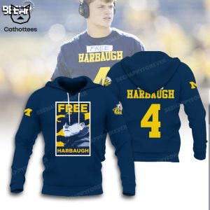 Free Habaugh Michigan Logo Blue Design 3D Hoodie