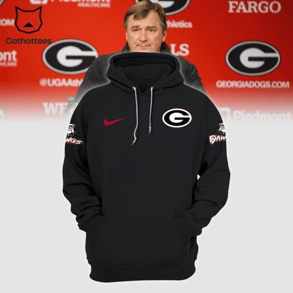 Georgia Bulldogs Hoodie Football Go Dawgs NCAA Black Nike Logo Design 3D Hoodie