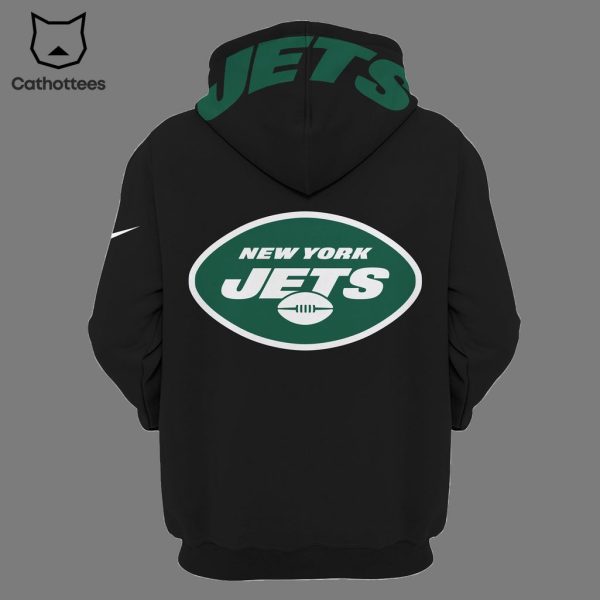 Gotham City New York Jets Football Club Black Nike Logo Design 3D Hoodie