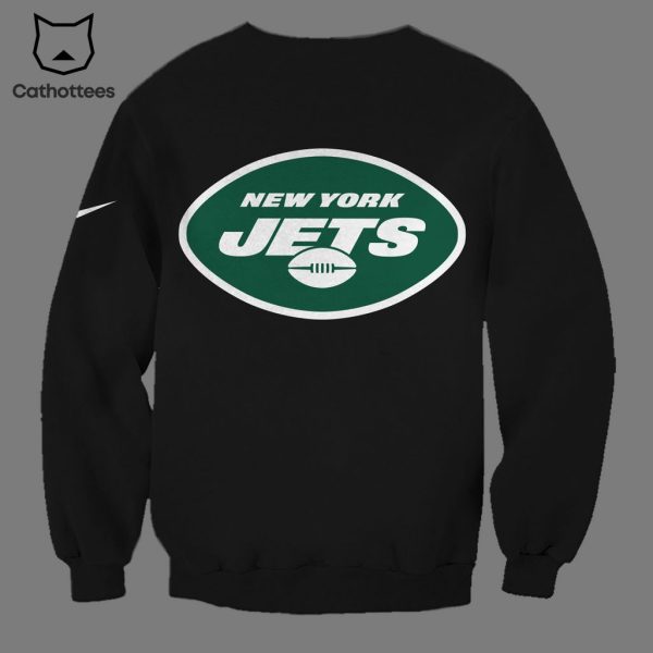 Gotham City New York Jets Football Club Black Nike Logo Design 3D Hoodie