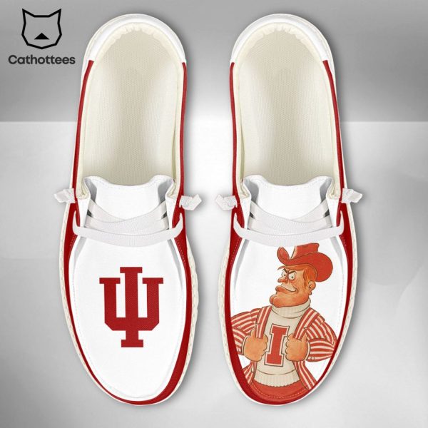 HOT NCAA Indiana Hoosiers Custom Name Hey Dude Shoes