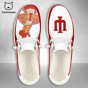 HOT NCAA Indiana Hoosiers Custom Name Hey Dude Shoes