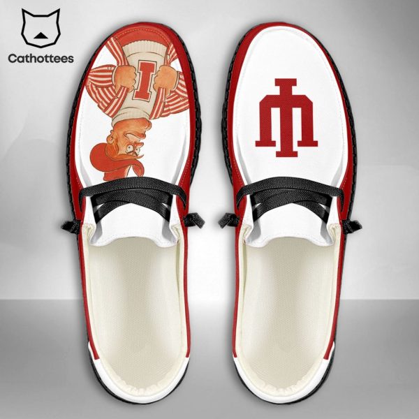 HOT NCAA Indiana Hoosiers Custom Name Hey Dude Shoes