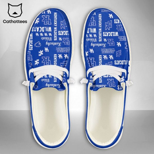 HOT NCAA Kentucky Wildcats Custom Name Hey Dude Shoes