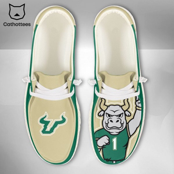 HOT NCAA South Florida Bulls Custom Name Hey Dude Shoes