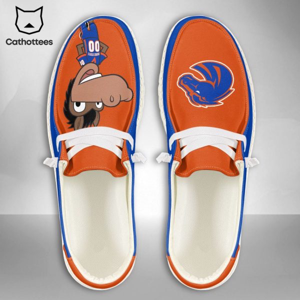 HOT TREND NCAA Boise State Broncos Custom Name Hey Dude Shoes