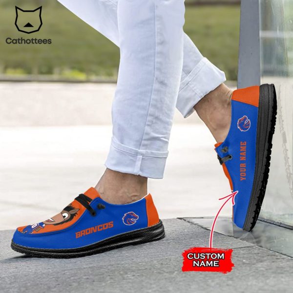 HOT TREND NCAA Boise State Broncos Custom Name Hey Dude Shoes