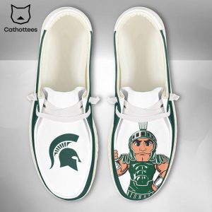 HOT TREND NCAA Michigan State Spartans Custom Name Hey Dude Shoes