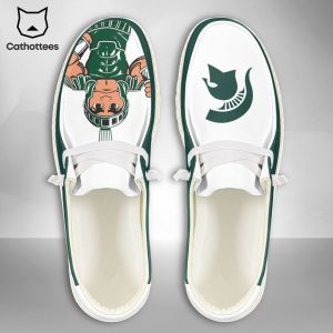 HOT TREND NCAA Michigan State Spartans Custom Name Hey Dude Shoes