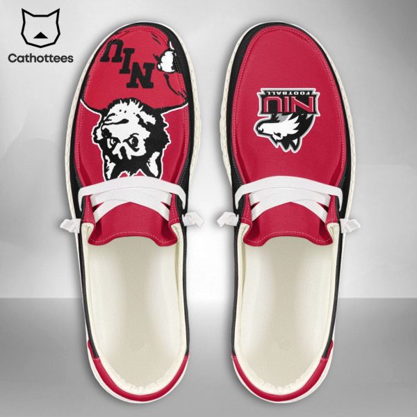 HOT TREND NCAA Northern Illinois Huskies Custom Name Hey Dude Shoes