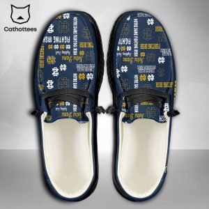 HOT TREND NCAA Notre Dame Fighting Irish Custom Name Hey Dude Shoes Luxury Brand