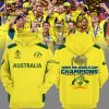 Australian Men’s Cricket Team Champions ICC World Cup 2023 Yellow Design 3D Hoodie