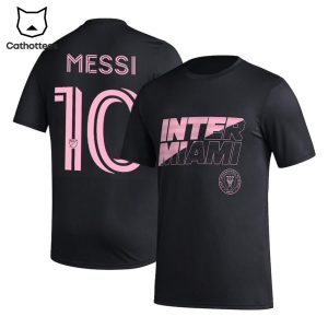 Inter Miami Club International De Futbol  Logo Black Design 3D T-Shirt