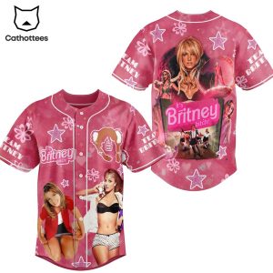 Its Britney Bitch Sexy Portrait Pink Design Baseball Jersey