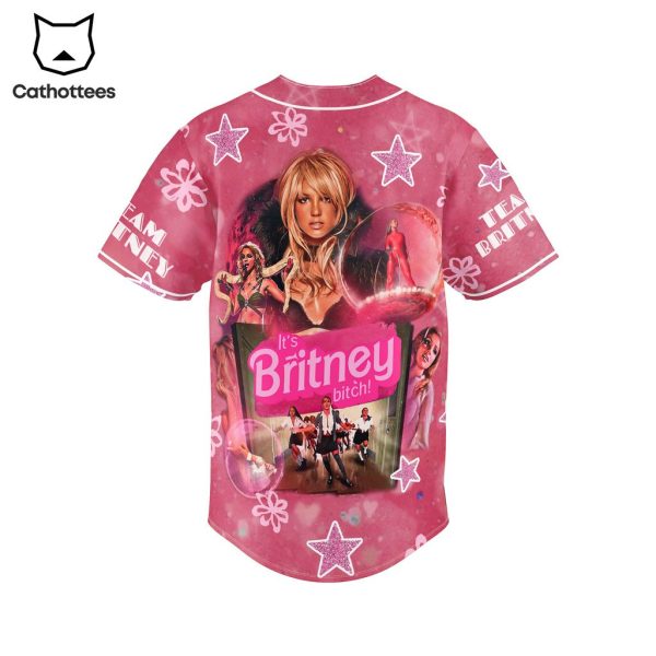 Its Britney Bitch Sexy Portrait Pink Design Baseball Jersey