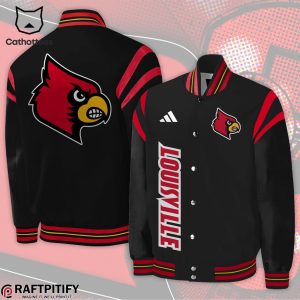 Jeff Brohm Louisville Cardinals Football Adidas Logo Black Design Baseball Jacket