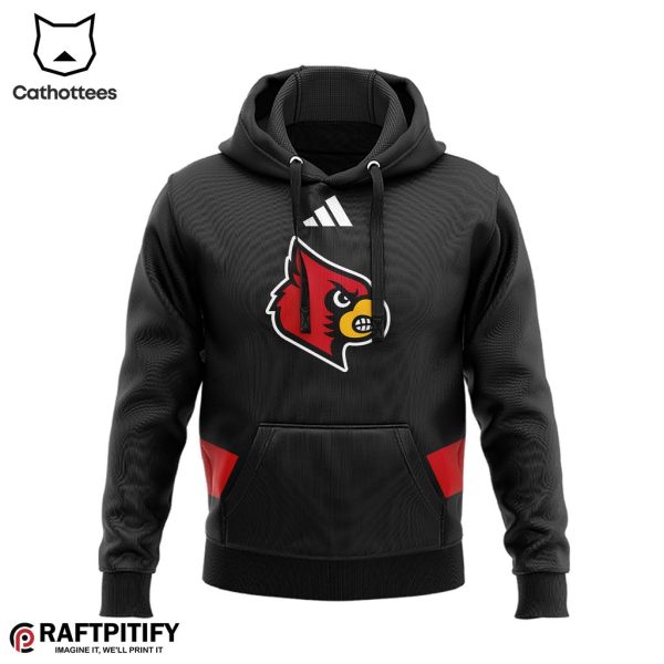 Jeff Brohm Louisville Cardinals Football Black Mascot Design 3D Hoodie