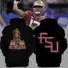 Florida State Work Seminoles Black Nike Logo Design 3D Hoodie