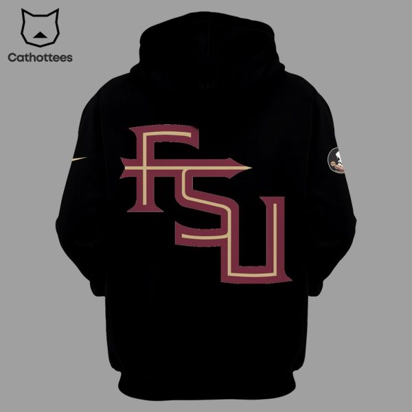 Jordan Travis Tiger King FSU Nike Logo Black Design 3D Hoodie