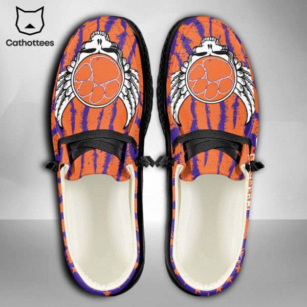 LIMITED NCAA Clemson Tigers Custom Name Hey Dude Shoes