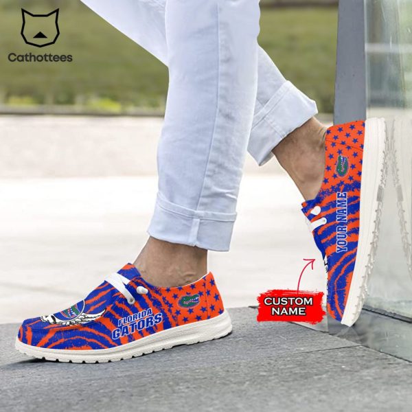 LIMITED NCAA Florida Gators Custom Name Hey Dude Shoes