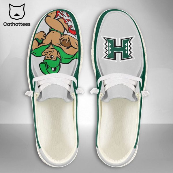 LIMITED NCAA Hawaii Rainbow Warriors Custom Name Hey Dude Shoes