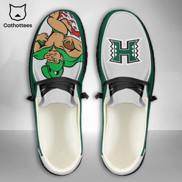 LIMITED NCAA Hawaii Rainbow Warriors Custom Name Hey Dude Shoes