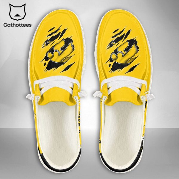 LIMITED NCAA Iowa Hawkeyes Custom Name Hey Dude Shoes