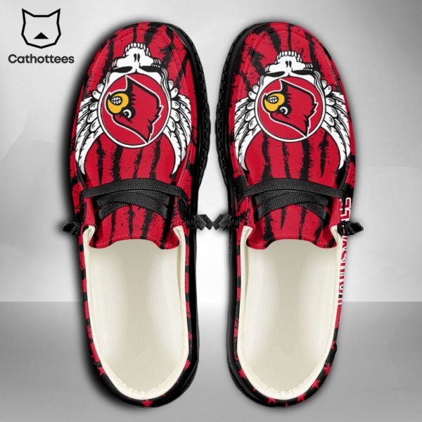 LIMITED NCAA Louisville Cardinals Custom Name Hey Dude Shoes