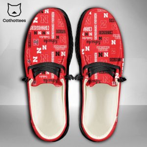 LIMITED NCAA Nebraska Cornhuskers Custom Name Hey Dude Shoes