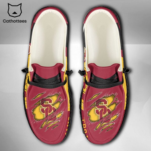 LIMITED NCAA USC Trojans Custom Name Hey Dude Shoes