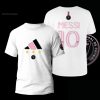 Lionel Messi DOA Kickflip White Design 3D T-Shirt