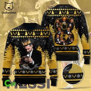 Lionel Messi Golden Ball Christmas Design 3D Sweater
