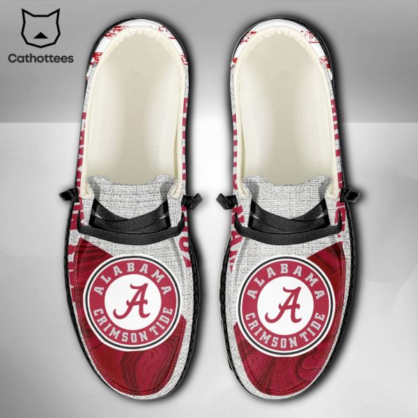 LUXURY NCAA Alabama Crimson Tide Custom Name Hey Dude Shoes