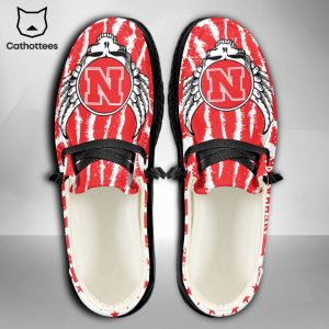 LUXURY NCAA Nebraska Cornhuskers Custom Name Hey Dude Shoes