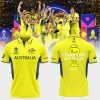 ICC  Men’s Cricket Team World Cup 2023 Australian Mascot Yellow Design 3D Polo Shirt