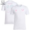 Miami Lionel Messi Adidas Logo Pink White Shirt Design 3D T-Shirt