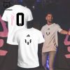 Miami Lionel Messi Adidas Logo Pink White Shirt Design 3D T-Shirt