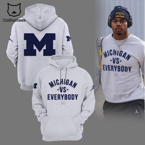 Michigan Vs Everybody Grey Design 3D Hoodie