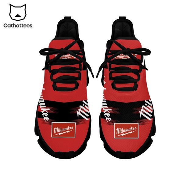 Milwaukee Clunky Logo Red Black Trim Design Max Soul Shoes