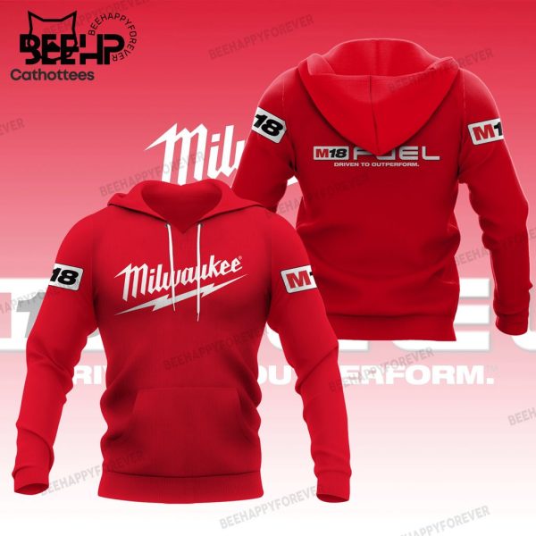 Milwaukee Fuel Red Design 3D Hoodie